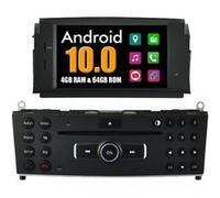 Autoradio Multimédia RoverOne Android 10 4Go RAM 64Go ROM GPS pour Mercedes Benz C Class W204 2007-2011 G