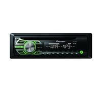 Pioneer Autoradio DEH-150MPG – Tuner CD RDS, WMA/MP3, entrée auxiliaire lumineuse avant – Vert