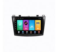 Autoradio Portable pour Mazda 3 2009 2010 2011 2012 2013 Écran Tactile HD, Bluetooth, Navigation GPS, Commande Vocale, Mirror Link Steer + Caméra de Recul, 4 Nuclear 4G+64G