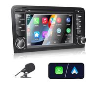 Autoradio pour Audi A3 2003-2012, S3 2006-2012, RS3 2011-2012 Compatible Carplay Android Auto, écran Tactile 7 Pouces avec Radio Bluetooth/FM/AM/USB/DPS/RDS CanbusCaméra de recul