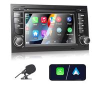 Autoradio pour Audi A4 S4 RS4 2002-2008 Compatible Wireless Carplay & Android Auto, 7 Zoll Radio mit Touchscreen/Bluetooth/FM/AM/USB/DPS/RDS/Mirror Link
