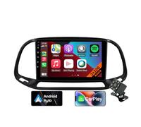 Autoradio pour Fiat Doblo 2015-2019 avec CarPlay/Android Auto sans Fil, Écran Tactile de 9 Pouces, Appel Mains Libres Bluetooth, Navigation GPS, FM RDS, WiFi, USB+Caméra de Recul (4core 2GB+32GB)