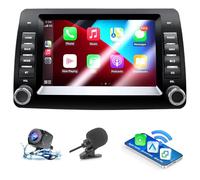 Autoradio pour Fiat Panda 169 (2006-2012) avec Android Auto et CarPlay | Stéréo Android Radio de Voiture avec Caméra de Recul/Microphone/CANbus/Bluetooth/WiFi/USB/GPS/App Store
