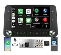 Autoradio pour Fiat Panda 2013-2020,Linux,démarrage 2s,Écran Fiat Panda Compatible avec Le contrôle au Volant,CarPlay/Android Auto sans Fil,Radio RDS,DSP,4x45W,Bluetooth,Canbus,USB,1-DIN,Plug&Play
