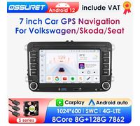 Autoradio pour VW Polo Golf 5 6 Plusat Pass gods Jetta Tiguan Touran Sharan contrasting rocco Caddy Seat Auto Carplay, Android 12, 2 Din, RDS 2G 32G CP AHDC6