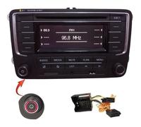 Autoradio RCN210 + Adaptateur CAN CD MP3 AUX USB pour VW Golf 5 6 MK5 6 Passat B6 Caddy Tiguan