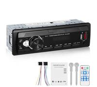 Autoradio Rétro pour Camion Amplificateur Intégré, 4x60w, Noir | Compatibilité Large, Lecture par Carte, Châssis Métal et Plastique, Usage Voiture et Véhicule, Réception Radio