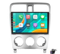 Autoradio sans Fil Caplay pour Su-baru Forester 2002-2008 Android Auto écran Tactile 9 Pouces caméra de recul AHD Wi-FI Radio AM/FM Bluetooth GPS/DSP/EQ/Commandes au Volant(Color:8 Core 8+256G)