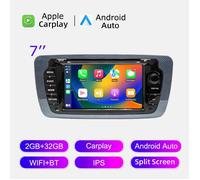 Autoradio sans fil CarPlay Android Auto pour Seat Ibiza 6j 2009 - 2013 4G WiFi multimédia GPS Navigation 2din 7 ""unité principale