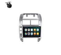 Autoradio stéréo Android 9" pour Volkswagen Polo 4 Mk4 2001-2009 avec navigation GPS automatique Carplay Android avec BT WiFi USB Mirror Link FM Pièces auto (2 + 32 G)