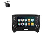 Autoradio stéréo Android à écran tactile 7" pour Audi TT MK2 2006-2014 avec Carplay Android Navigation GPS automatique avec BT WiFi USB Mirror Link FM Pièces auto (8 + 128 G)
