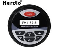 Autoradio Stéréo Bluetooth 160w,Récepteur Fm/Am,Usb,Lecteur Mp3,Système Sonore,Étanche,Pour Moto,Bateau,Yacht,Utv,Rl