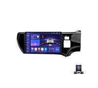 Autoradio stéréo de voiture à écran tactile avec GPS WiFi Mirror Link Bluetooth Système mains libres Charge rapide pour Toyota Aqua 2011-2017