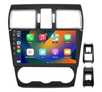 Autoradio stéréo pour Su-baru WRX STI Forester 2016-2018/XV Crosstrek 2016-2017/Impreza 2015-2016,unité Principale à écran Tactile 9" avec Carplay/Android Auto SWC GPS WiFi BT FM RDS AM DSP(Color:P1)