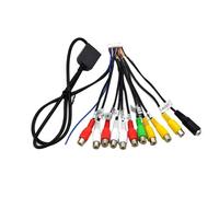 Autoradio StéRéO RCA Sortie Câble Fil Adaptateur Aux-In Subwoofer/Amplificateur 3.5Mm 20 Broches Harnais TêTe Unité