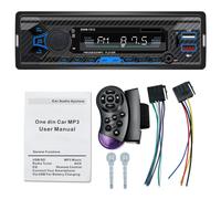 Autoradio Universel Stéréo, Bt, Lecteur Mp3, 60w, Fm, Audio, Musique, Usb/Sd, Commande Vocale, Avec Sortie Rca 4 Voies