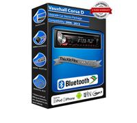 Autoradio Vauxhall Corsa D DEH-S320BT, USB CD MP3 AUX In Bluetooth Mains Libres