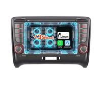 Autoradio Wireless CarPlay Android Auto, Système Linux Radio AM/FM/RDS Bluetooth 5.0 avec Écran Tactile et Bouton de Volume Physique, Démarrage Rapide, Plug and Play pour Audi TT MK2 8J 2004-2015