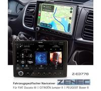 Zenec Z-E3776 9 Pouces Autoradio Compatible Avec Citroën Jumper II 250, 250D,