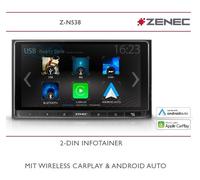 Autoradio ZENEC Z-N538 2-Din, infotainer, système multimédia écran tactile,...