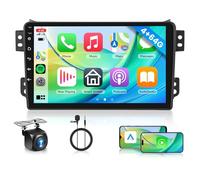 Autoradios 2 DIN pour Suzuki Splash/Vauxhall Agila 2008-2014 Poste Radio Voiture Bluetooth CarPlay sans Fil Android Auto Écran Tactile Android 14 9 Pouces Stéréo GPS Navigation,WiFi,DSP FM/RDS 2+32G