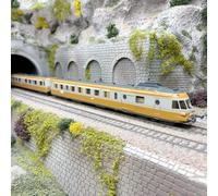 Autorail diesel RGP I avec remorque, XBD2733 + XRABx7723, «Alpazur» gris béton/o