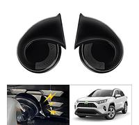 Autorder Kit de klaxon de voiture sur mesure pour Toyota RAV4 2023, 2022, 2021, 2020, 2019, accessoires de remplacement de trompette de voiture 12 V étanche à ton haut et bas (noir)