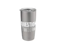 AUTORITÉ DES QUESTIONS Gobelet isotherme en acier inoxydable double paroi