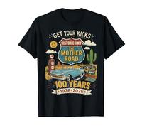 Autoroute 66 La Route mère 100 Ans 1926-2026 Vintage T-Shirt