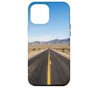 Autoroute du désert Longue Route Droite Vaste Vue Paysage Coque pour iPhone 12 Pro Max