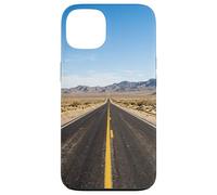 Autoroute du désert Longue Route Droite Vaste Vue Paysage Coque pour iPhone 13