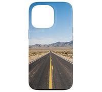Autoroute du désert Longue Route Droite Vaste Vue Paysage Coque pour iPhone 13 Pro