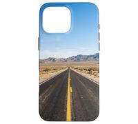 Autoroute du désert Longue Route Droite Vaste Vue Paysage Coque pour iPhone 16 Pro Max