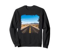 Autoroute du désert Longue Route Droite Vaste Vue Paysage Sweatshirt