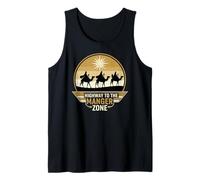 Autoroute menant à la Zone Manger : Noël chrétien Amusant Débardeur