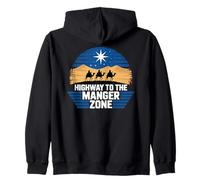 Autoroute menant à la Zone Manger : Noël chrétien Amusant Sweat à Capuche