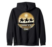 Autoroute menant à la Zone Manger : Noël chrétien Amusant Sweat à Capuche