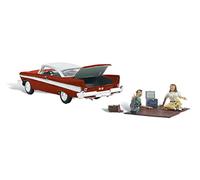 Autoscene Parked for a Picnic 1950's Type Vehicle w/Figures & Acc HO Scale Woodland Scenics