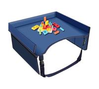Autositz Travel Table - Organisateur de plateaux à relief pliable avec sacs, ceintures réglables | Une table de jeu portable pour les jeunes filles voyage avion de train de train de bus de voi