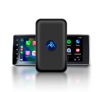 AutoSky Adaptateur de voiture sans fil CarPlay et Android 2024 Nano Series - Connexion instantanée du smartphone à l'écran - Plus petit adaptateur sans fil - Câble USB-A et USB-C