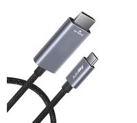 AutoSky Câble USB-C vers HDMI - Câble adaptateur USB-C vers HDMI pour TV, moniteur et projecteur, Plug & Play, adaptateur TV compatible (CPHM-2), MacBook, iPad Pro, Samsung, Huawei et Windows