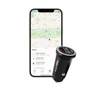 AutoSky Chargeur de Voiture et Traceur GPS Compatible avec l'Application Où Est - Double USB avec Fonction de Localisation en Temps Réel pour Voiture, Antivol