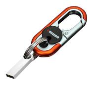 Autosleutelhanger Karabijnhaak - Sleutelhanger Van Zinklegering Met Dubbele Ring, Sterke Minicliphaak | Te Ontgrendelen, Draagbaar Outdoorgereedschap Voor Dames, Heren, Jongens En Meisjes, Eenvou