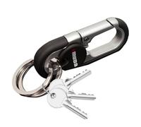 Autosleutelhanger Karabijnhaak - Sleutelhanger Van Zinklegering Met Dubbele Ring, Sterke Minicliphaak | Te Ontgrendelen, Draagbaar Outdoorgereedschap Voor Dames, Heren, Jongens En Meisjes, Eenvou