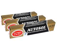 Autosol 3pk Métal Vernis (75ml x3) Pour Chrome Aluminium Acier Inoxydable Laiton Cuivre Etc