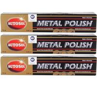 Autosol Metal Polish Chrome Shine 75ml Paquet de 3