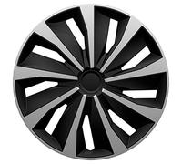 AutoStyle 13'' pouces Enjoliveurs Jeu noir/argenté PP 5393SB Cap De Roue Enjoliveur Auto
