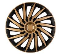 AutoStyle 14'' pouces Enjoliveurs Jeu doré noir PP 5404GB Cap De Roue Enjoliveur Auto