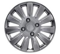 AutoStyle 15'' pouces Enjoliveurs Jeu gris foncé PP 1115 Cap De Roue Enjoliveur Auto