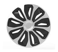 AutoStyle 15'' pouces Enjoliveurs Jeu noir/argenté PP 5365SB Cap De Roue Enjoliveur Auto